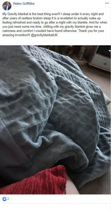 Review of the gravity weighted blanket - Helen Griffiths