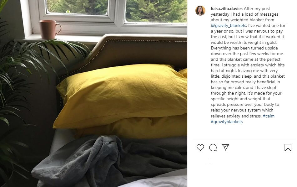 Review of the gravity weighted blanket - Luisa Zilio Davies