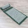 acupressure mat with pillow green