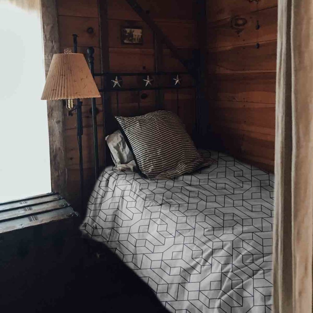 Cover Black shapes Weighted Blankets Gravityblankets UK